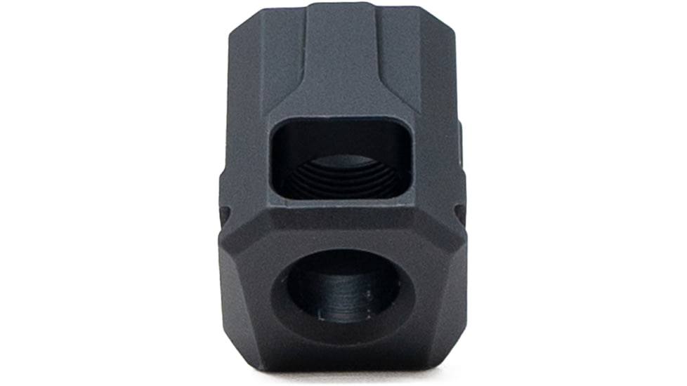 Faxon Firearms EXOS-524 Pistol Compensator, M&amp;P Shield/Shield Plus, 9mm, Black, 816341026216