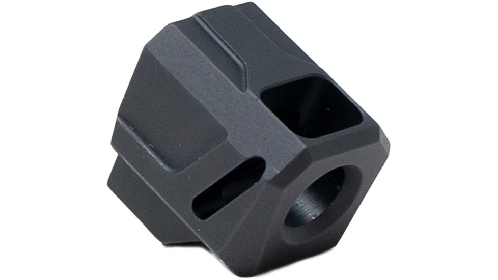 Faxon Firearms EXOS-524 Pistol Compensator, M&amp;P Shield/Shield Plus, 9mm, Black, 816341026216