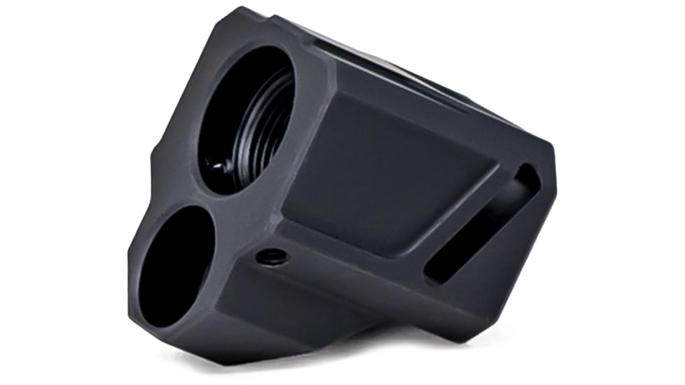 Faxon Firearms EXOS-543 Pistol Compensator, Glock Gen 4 19/17/34, 9mm, Black, 816341026452