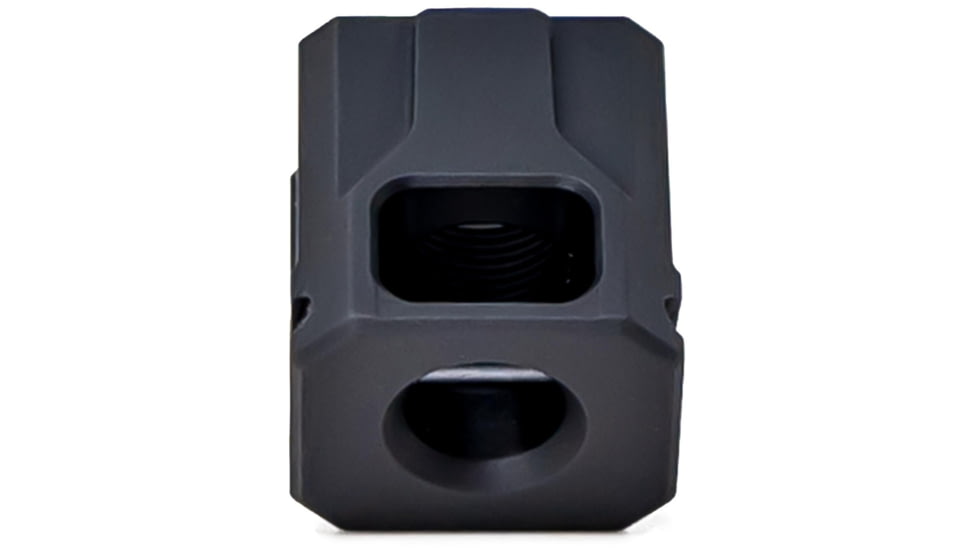 Faxon Firearms EXOS-543 Pistol Compensator, Glock Gen 4 19/17/34, 9mm, Black, 816341026452