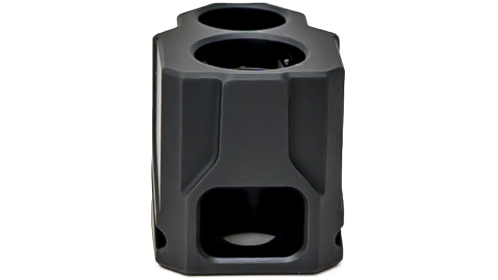 Faxon Firearms EXOS-543 Pistol Compensator, Glock Gen 4 19/17/34, 9mm, Black, 816341026452