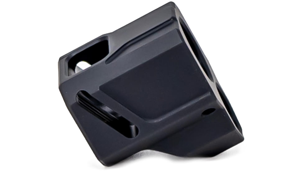 Faxon Firearms EXOS-543 Pistol Compensator, Glock Gen 4 19/17/34, 9mm, Black, 816341026452