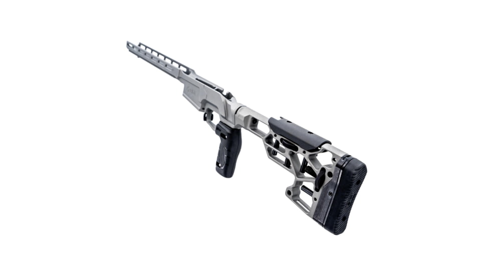 Faxon Firearms Faxon/MDT Chassis, Skeleton Rifle Stock, Vertical Grip, Tactical Grey, FF-700-Chassis-03-01