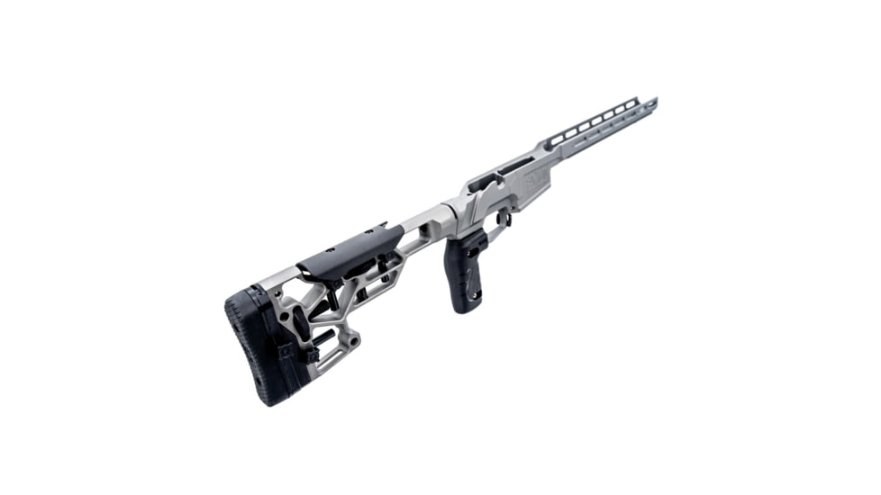 Faxon Firearms Faxon/MDT Chassis, Skeleton Rifle Stock, Vertical Grip, Tactical Grey, FF-700-Chassis-03-01