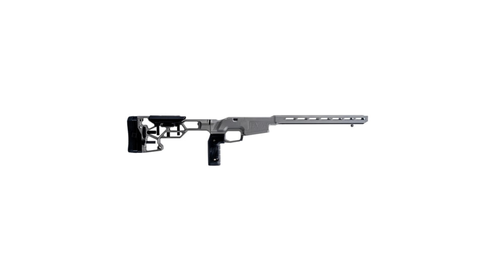 Faxon Firearms Faxon/MDT Chassis, Skeleton Rifle Stock, Vertical Grip, Tactical Grey, FF-700-Chassis-03-01