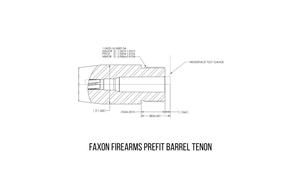 Faxon Firearms FX7 Prefit Rifle Barrel, 6.5 Creedmoor, 20in, Gunner, Rifle Length, 1/8 Twist, 5/8x24 Thread, Black, 7F1BC8N20NGQ