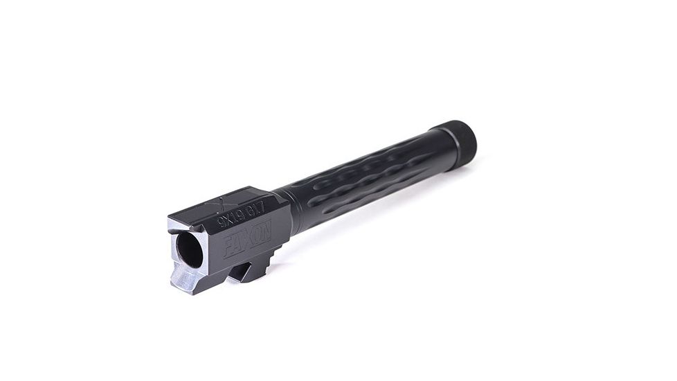 Faxon Firearms G17 FLAME Barrel, Match, Full-Size, Gen 1-4, 9mm SAAMI, 416-R QPQ, Std. Length Barrel, Black Nitride, GB910N17LGQ-N, GB910N17LGQ-T