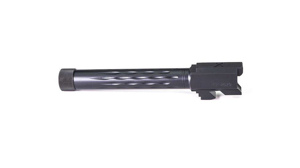 Faxon Firearms G17 FLAME Barrel, Match, Full-Size, Gen 1-4, 9mm SAAMI, 416-R QPQ, Threaded Barrel, Black Nitride, GB910N17LGQ-T