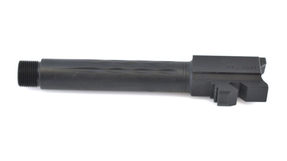 Faxon Firearms G19 FLAME Barrel, Match, Compact, Gen 1-4, 9mm SAAMI, 416-R QPQ, Threaded Barrel, Black Nitride, GB910N19LGQ-T