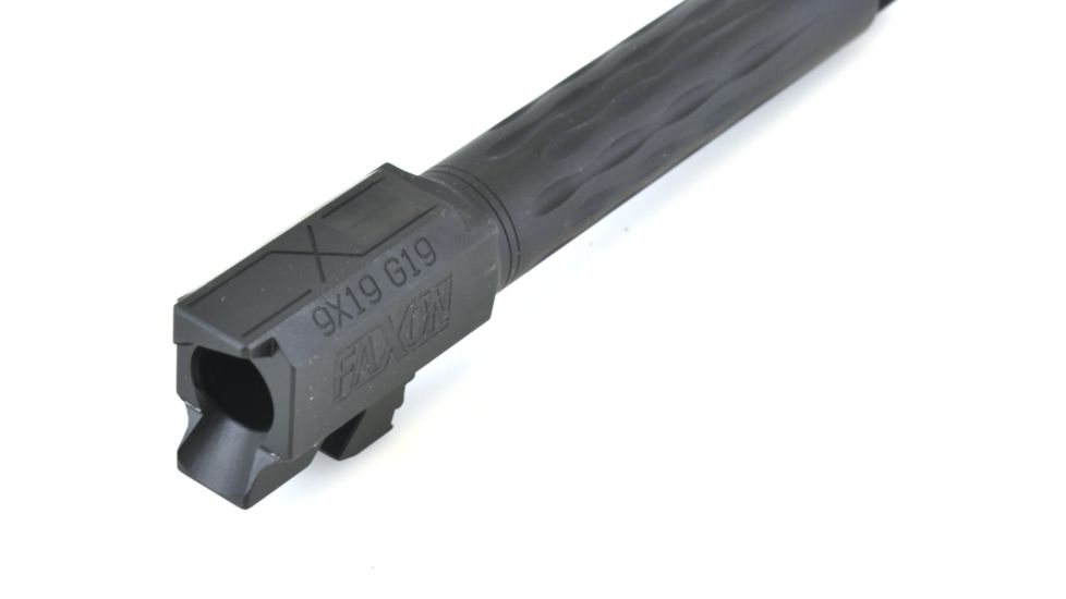 Faxon Firearms G19 FLAME Barrel, Match, Compact, Gen 1-4, 9mm SAAMI, 416-R QPQ, Threaded Barrel, Black Nitride, GB910N19LGQ-T