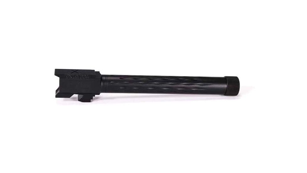 Faxon Firearms Match Series Barrel for G34 w/ Patented Flame Fluting, Competition, Gen 2-4, 9mm, 416-R Stainless QPQ Nitride, Threaded, GB910N34LGQ-T