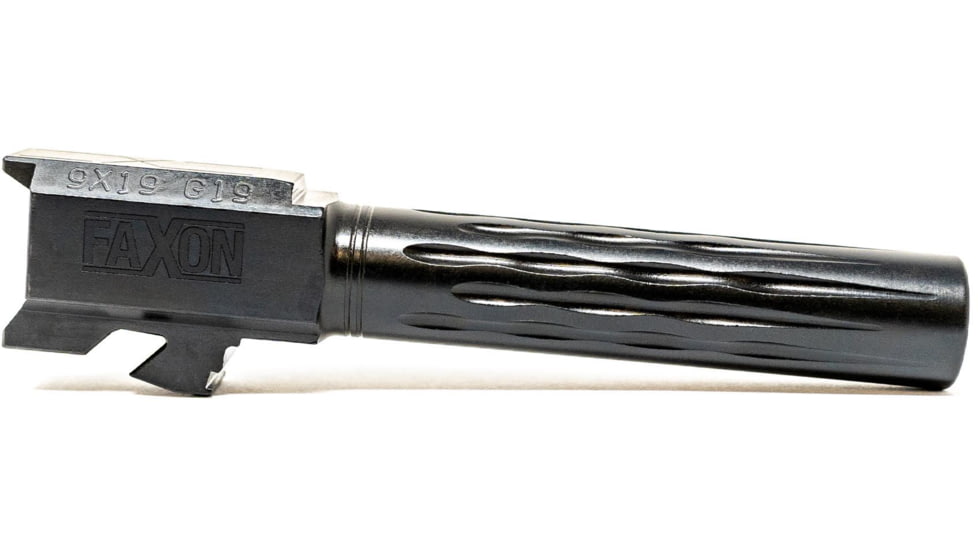 Faxon Firearms Gen 2-5 Match Pistol Barrel w/ Patented Flame Fluting, Glock, Glock 19, 9mm, 1-10 Twist, Non Threaded, Polished Copper PVD, GB910N19LGQ-N-PCOP