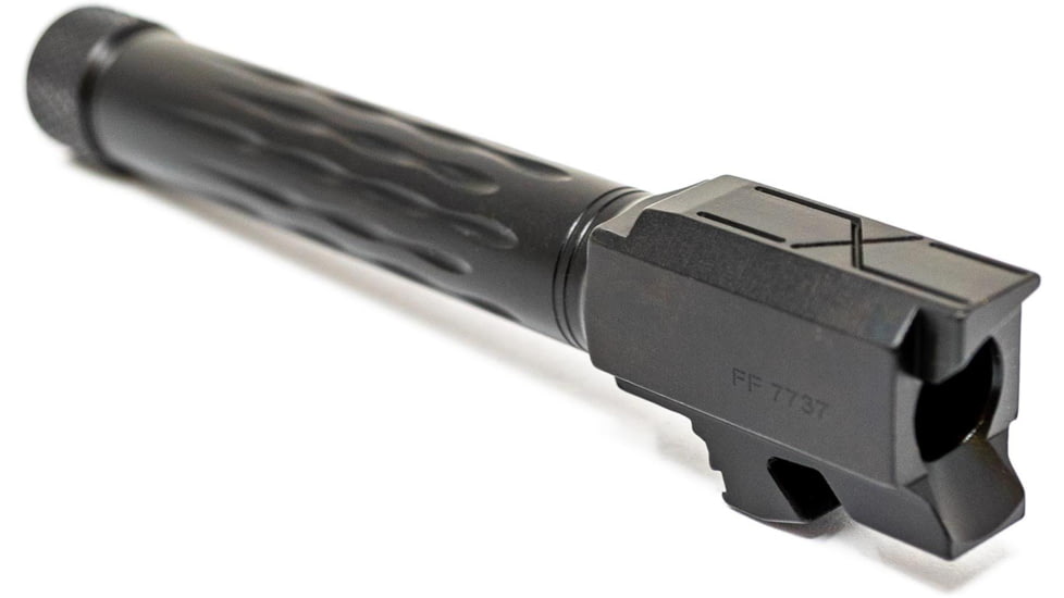 Faxon Firearms Gen 2-5 Match Pistol Barrel w/ Patented Flame Fluting, Glock, Glock 19, 9mm, 1-10 Twist, Threaded, Polished Copper PVD, GB910N19LGQ-T-PCOP