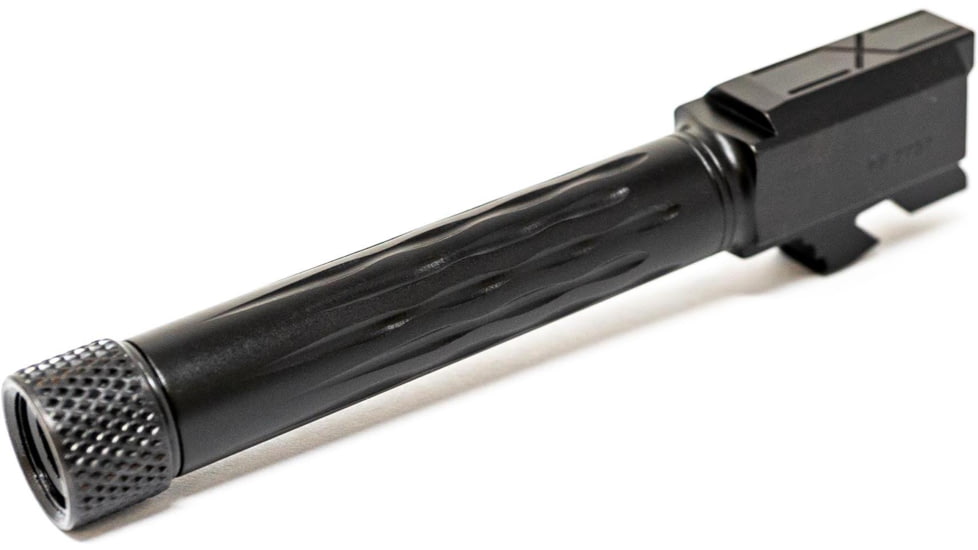 Faxon Firearms Gen 2-5 Match Pistol Barrel w/ Patented Flame Fluting, Glock, Glock 19, 9mm, 1-10 Twist, Threaded, Polished Copper PVD, GB910N19LGQ-T-PCOP