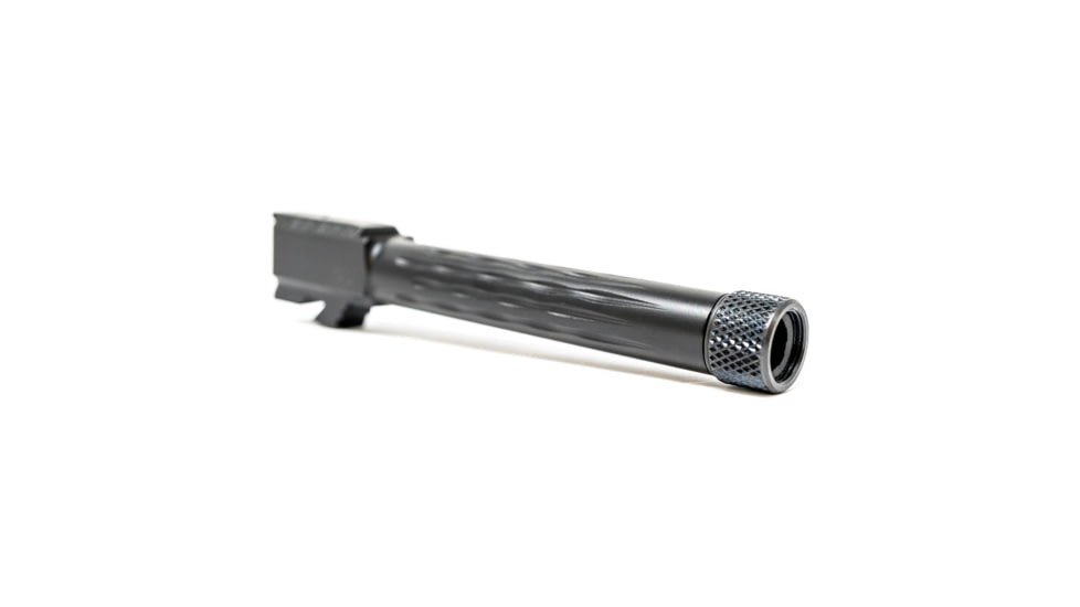 Faxon Firearms Gen 5 Match Pistol Barrel w/ Patented Flame Fluting, Glock, Glock 17, 9mm, 1-10 Twist, 1/2x28, Black, GB910N175LGQ-T