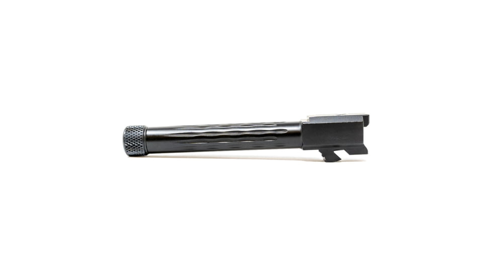 Faxon Firearms Gen 5 Match Pistol Barrel w/ Patented Flame Fluting, Glock, Glock 17, 9mm, 1-10 Twist, 1/2x28, Black, GB910N175LGQ-T