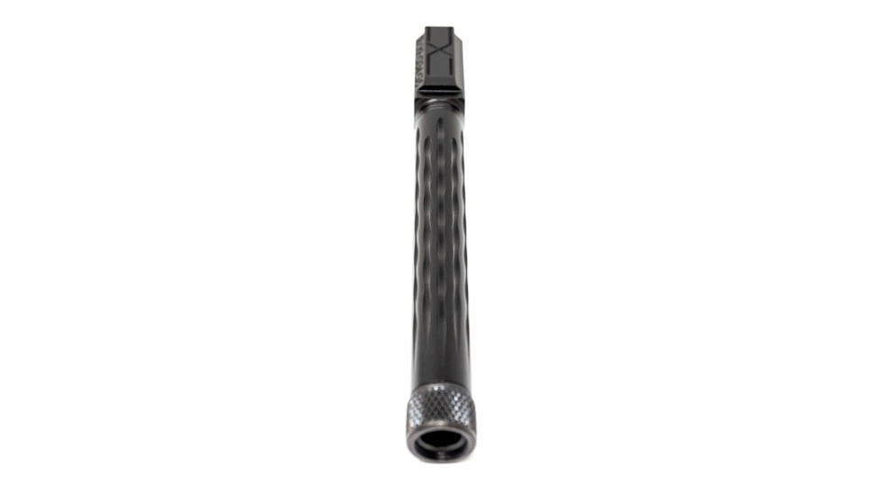 Faxon Firearms Gen 5 Match Pistol Barrel w/ Patented Flame Fluting, Glock, Glock 34, 9mm, 1-10 Twist, 1/2x28, Black, GB910N345LGQ-T
