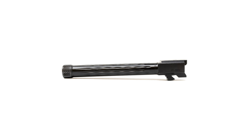Faxon Firearms Gen 5 Match Pistol Barrel w/ Patented Flame Fluting, Glock, Glock 34, 9mm, 1-10 Twist, 1/2x28, Black, GB910N345LGQ-T