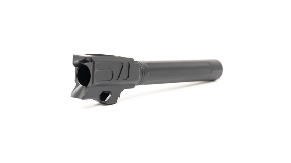 Faxon Firearms Match Pistol Barrel, Glock, Glock 48, 9mm, 1-10 Twist, Non Threaded, Straight Fluted, Black, GB910N48SGQ-N