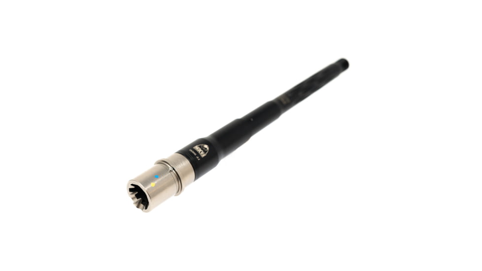 Faxon Firearms Match Series AR-10 Threaded Barrel, 8.6 Blackout, 12 inch, Flame Fluted, Pistol Length, 1-3 Twist, M18x1.5 RH, Salt Bath Nitride, Black, 10B863P12LMQ-5R-NP3