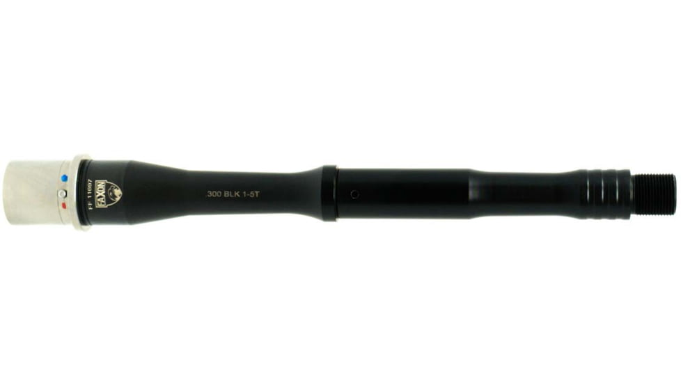 Faxon Firearms Match Series AR-15 .300 AAC Blackout Threaded AR Barrel, 9in, Gunner, Pistol Length, 1-5 Twist, 5/8x24, Salt Bath Nitride, Black, 15B35P9NGQ-5R-NP3