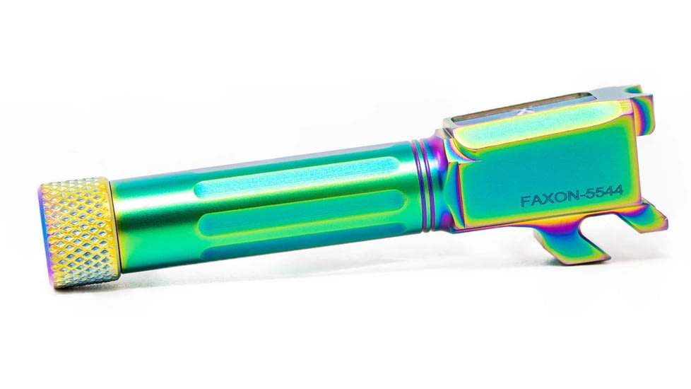 Faxon Firearms Match Series M&amp;P Shield Barrel, 9mm Caliber, 416-R, Chameleon PVD, Threaded, Multi, M&amp;PB910NSSOQ-T-NCR