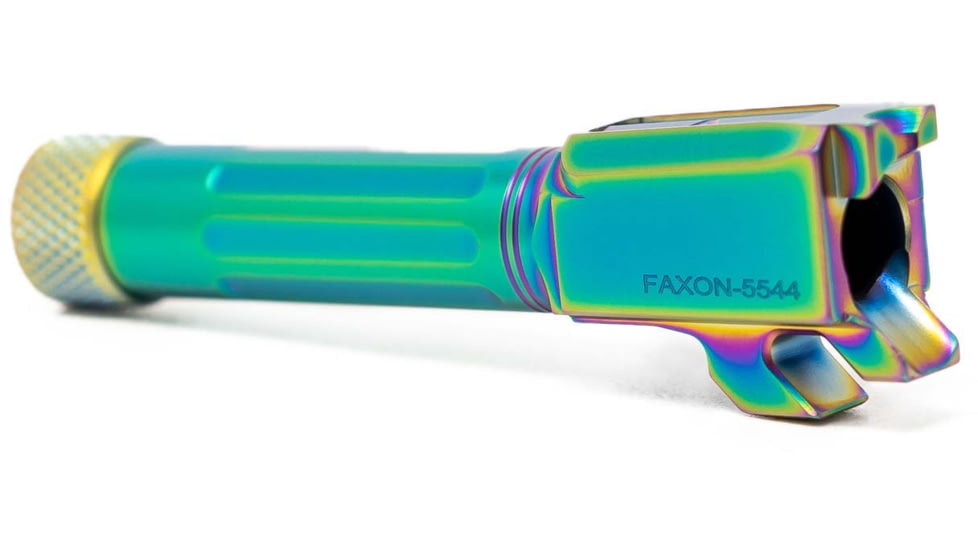 Faxon Firearms Match Series M&amp;P Shield Barrel, 9mm Caliber, 416-R, Chameleon PVD, Threaded, Multi, M&amp;PB910NSSOQ-T-NCR