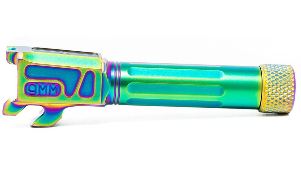 Faxon Firearms Match Series M&amp;P Shield Barrel, 9mm Caliber, 1-10 Twist, 416-R, Chameleon PVD, Threaded, Multi, M&amp;PB910NSSOQ-T-NCR