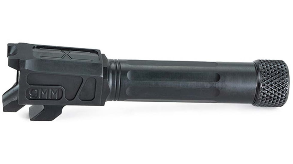 Faxon Firearms Match Series M&amp;P Shield Barrel, 9mm Caliber, 1-10 Twist, 416-R, Nitride, Threaded, Black, M&amp;PB910NSSOQ-T