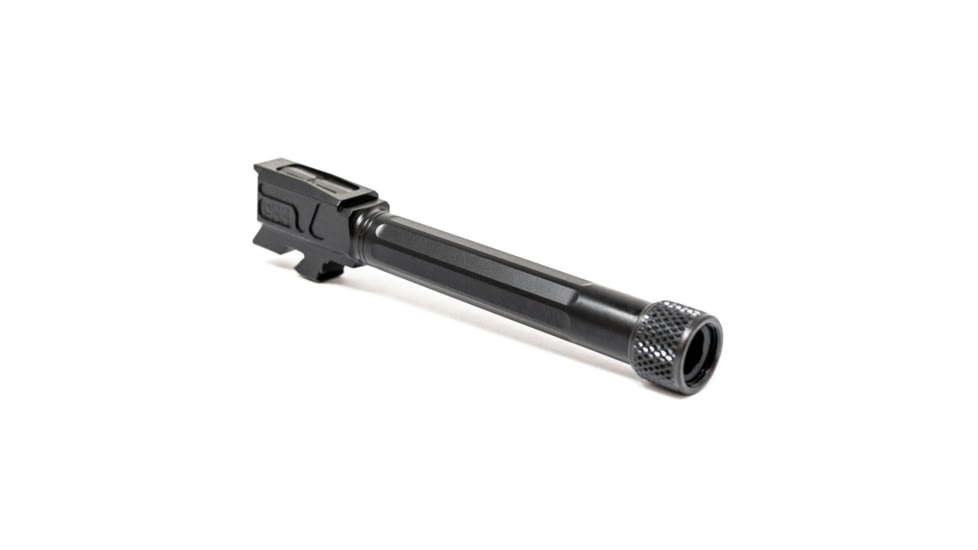 Faxon Firearms Match Straight Fluted Pistol Barrel, Glock, Glock 48, 9mm, 1-10 Twist, 1/2x28, Black, GB910N48SGQ-T