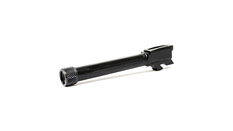 Faxon Firearms Match Straight Fluted Pistol Barrel, Glock, Glock 48, 9mm, 1-10 Twist, 1/2x28, Black, GB910N48SGQ-T