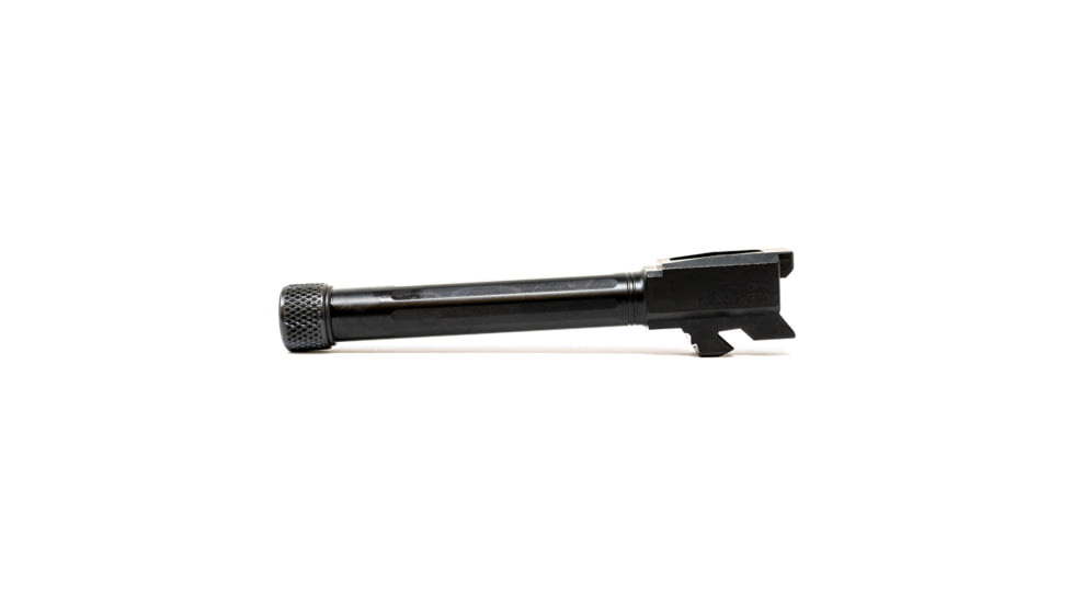 Faxon Firearms Match Straight Fluted Pistol Barrel, Glock, Glock 48, 9mm, 1-10 Twist, 1/2x28, Black, GB910N48SGQ-T