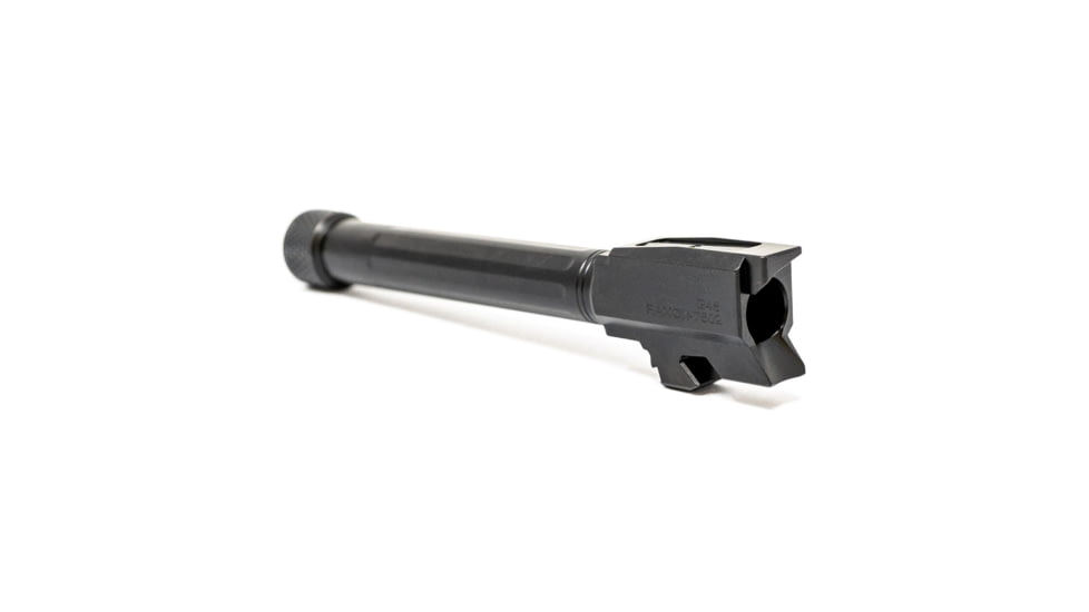 Faxon Firearms Match Straight Fluted Pistol Barrel, Glock, Glock 48, 9mm, 1-10 Twist, 1/2x28, Black, GB910N48SGQ-T