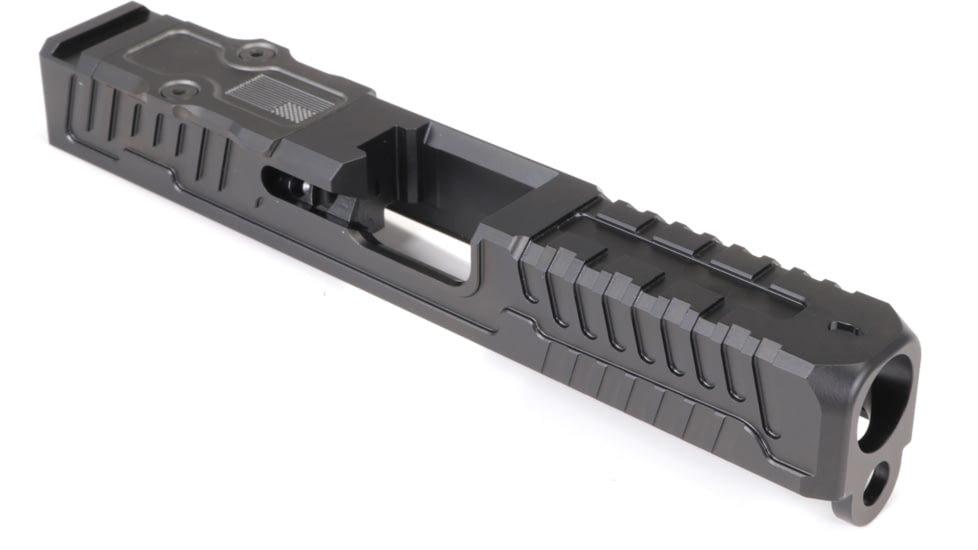 Faxon Firearms Patriot Glock 19 Compact 9mm Pistol Slide, Gen 3, RMR Cut, Black, G19BCPRMR-01