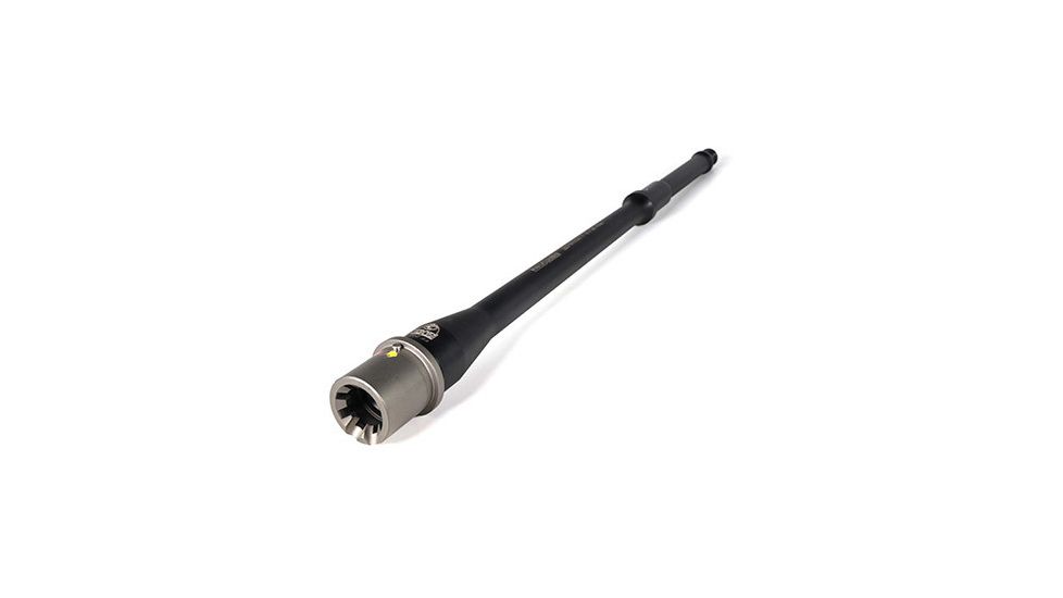 Faxon Firearms .223 Wylde Pencil Rifle Barrel, Mid-Length, 416-R Stainless QPQ Nitride, 5R, NP3 Extension, Black Nitride, 14.5, 15BW8M14NPQ-5R-NP3