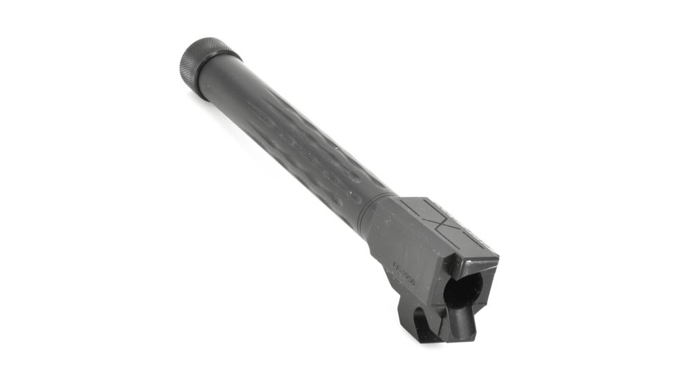 Faxon Firearms Sig Sauer P320 Fullsize Barrel, Flame Fluted, 1/2x28 Threaded, 9mm, 1-10 Twist, 416-R SS, Nitride, Black, 320B910NFLOQ-T