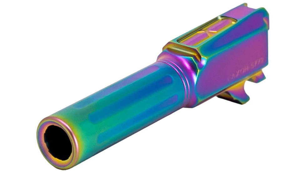 Faxon Firearms SIG Sauer P365 Non-Threaded Barrel, 9mm Caliber, 416-R Stainless Steel, Chameleon PVD, Multi, 365B910NFSOQ-N-NCR