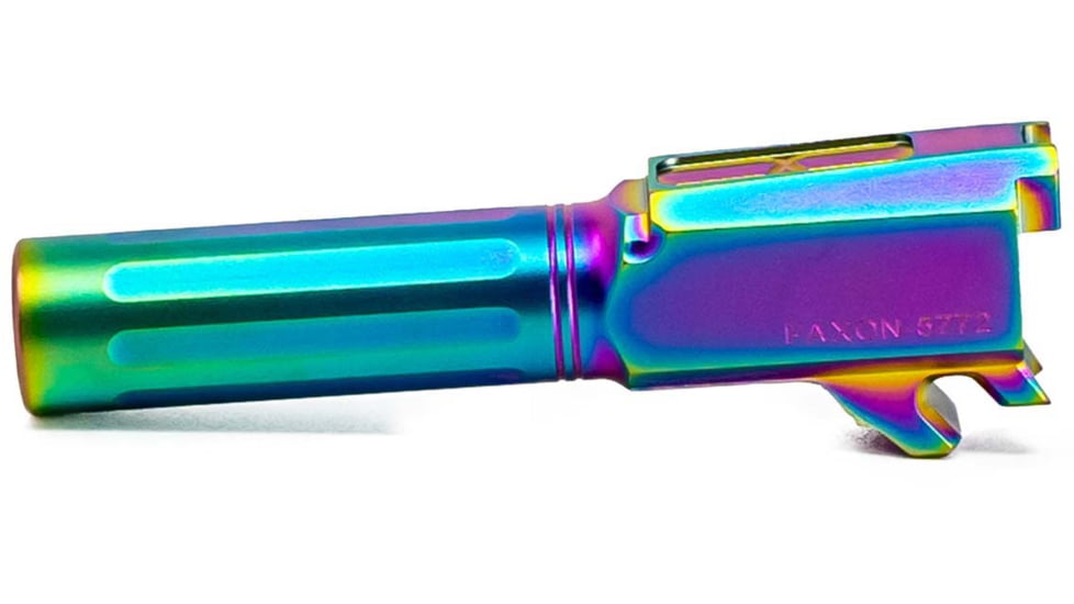 Faxon Firearms SIG Sauer P365 Non-Threaded Barrel, 9mm Caliber, 416-R Stainless Steel, Chameleon PVD, Multi, 365B910NFSOQ-N-NCR