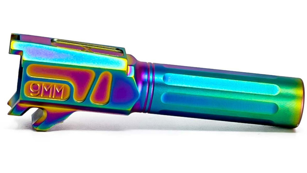 Faxon Firearms SIG Sauer P365 Non-Threaded Barrel, 9mm Caliber, 1-10 Twist, 416-R Stainless Steel, Chameleon PVD, Multi, 365B910NFSOQ-N-NCR