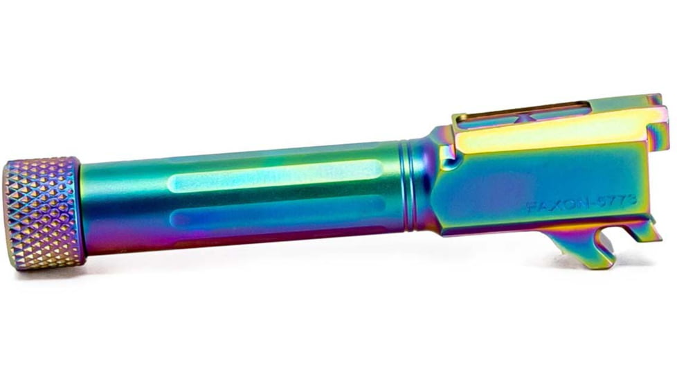 Faxon Firearms SIG Sauer P365 XL Threaded Barrel, 9mm Caliber, 416-R Stainless Steel, Chameleon PVD, Multi, 365B910NXSOQ-T-NCR