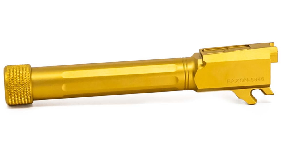 Faxon Firearms SIG Sauer P365 XL Threaded Barrel, 9mm Caliber, 416-R Stainless Steel, TiN PVD, Gold, 365B910NXSOQ-T-TIN