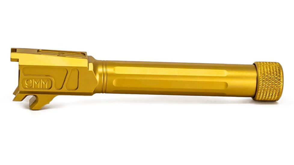 Faxon Firearms SIG Sauer P365 XL Threaded Barrel, 9mm Caliber, 1-10 Twist, 416-R Stainless Steel, TiN PVD, Gold, 365B910NXSOQ-T-TIN
