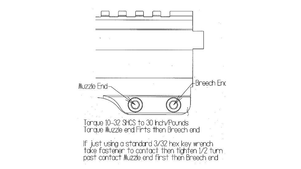 Faxon Streamline Carbon Fiber 15 in M-LOK Handguard, Aluminum, Anodized, FFHGMLOK15C1