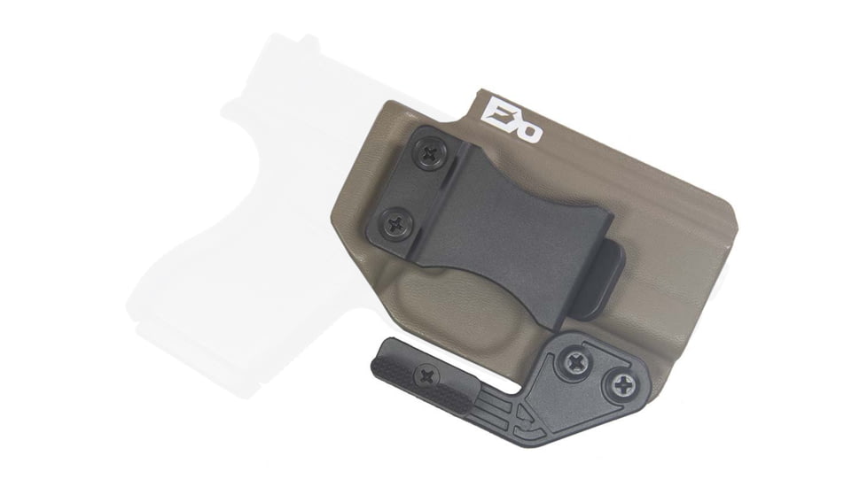FDO Industries The Paladin IWB Kydex Holster for Glock 43/X/MOS w/ claw and Optic Cut, Flat Dark Earth, 2659