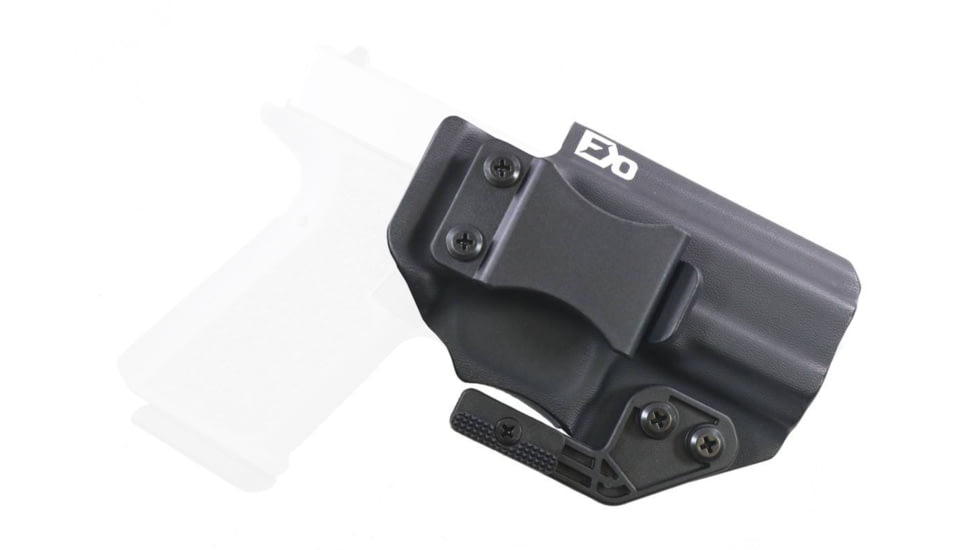 FDO Industries The Paladin IWB Kydex Holster for Polymer 80 PF940C w/ claw and Optic Cut, Black, 1577