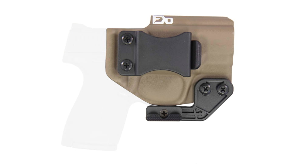 FDO Industries The Paladin IWB Kydex Holster for S&amp;W MP Shield 1.0/2.0/Plus w/ claw and Optic Cut, Flat Dark Earth, 3076