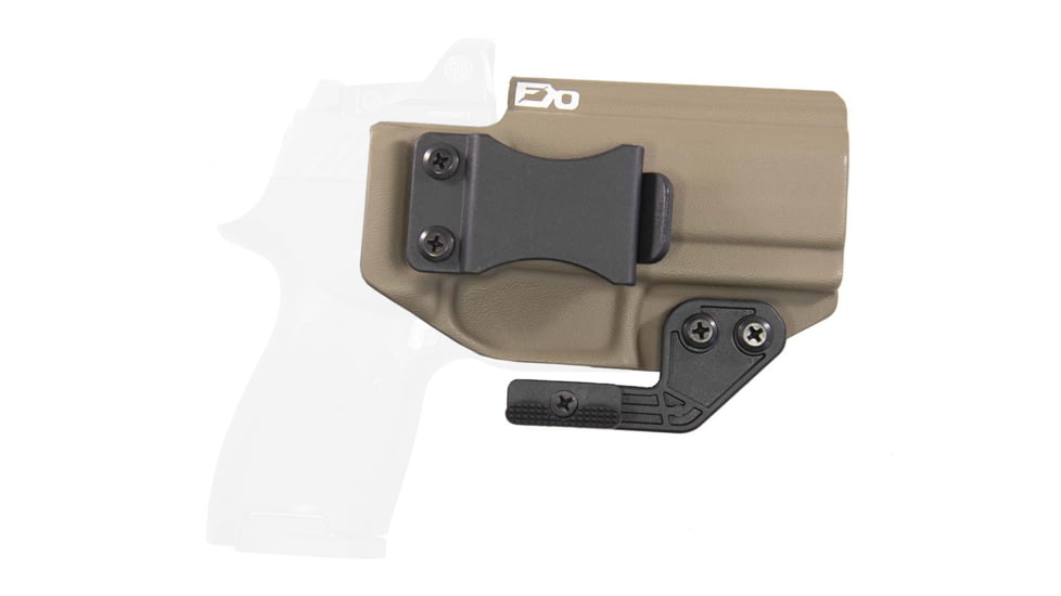 FDO Industries The Paladin IWB Kydex Holster for Sig P320 Compact w/ claw and Optic Cut, Flat Dark Earth, 3052