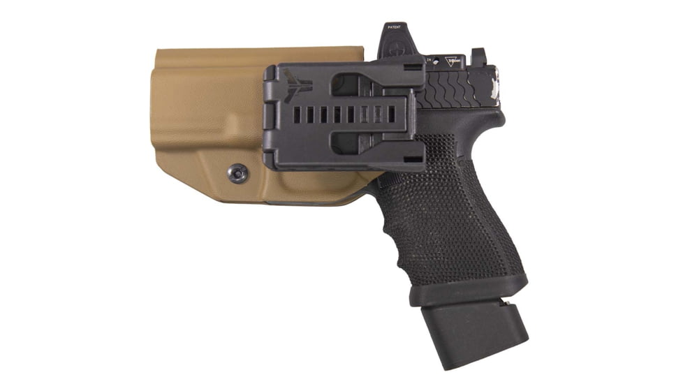 FDO Industries The Prodigy OWB Kydex Holster for Glock 19/19X/32/45 w/Teklock and Optic cut, Coyote, 3373