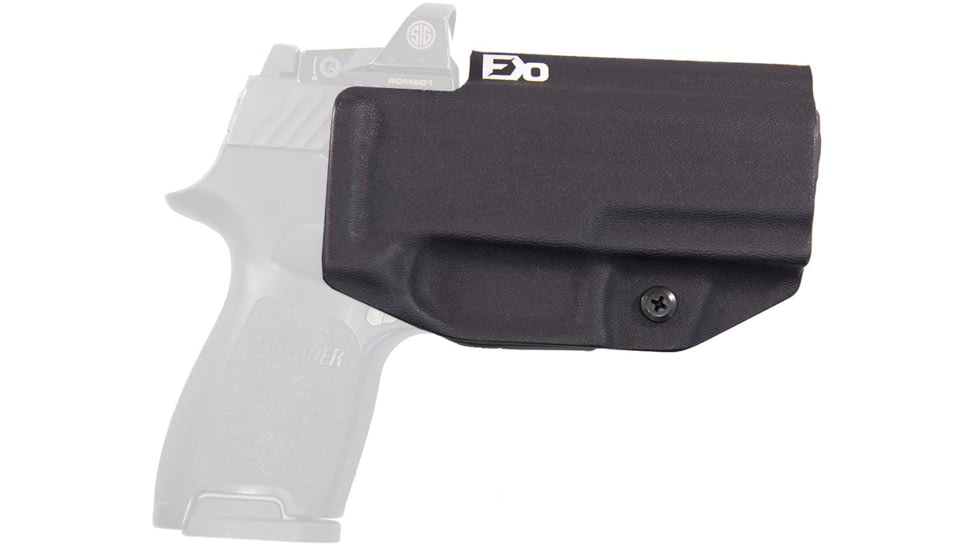 FDO Industries The Prodigy OWB Kydex Holster for Sig P320 Compact w/Teklock and Optic cut, Black, 3380