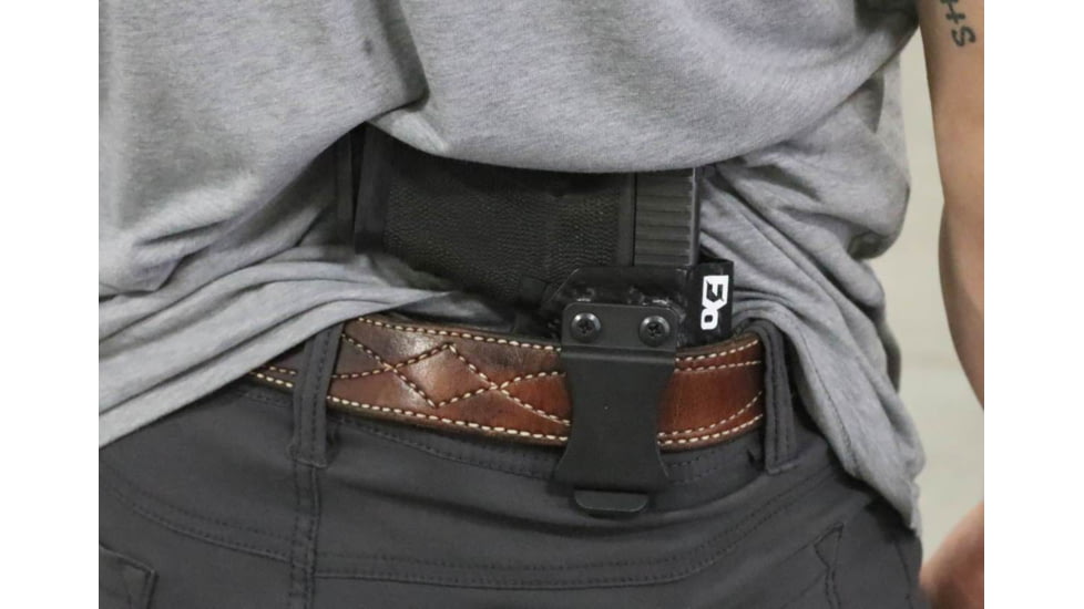 FDO Industries The Pyre Lightbearing IWB Kydex Holster for CZ P10S w/Olight PL-Mini 2 w/claw and Optic cut, Black, 2451
